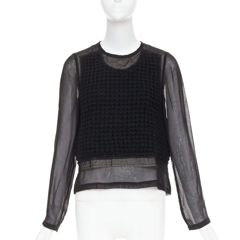 Comme Des Garcons Black Knitwear Black Very good condition - Front View