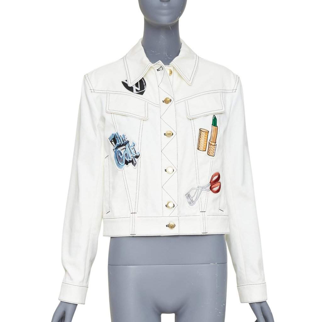 Louis Vuitton Ecru Cotton Jacket Ecru Cotton Good condition - Front View