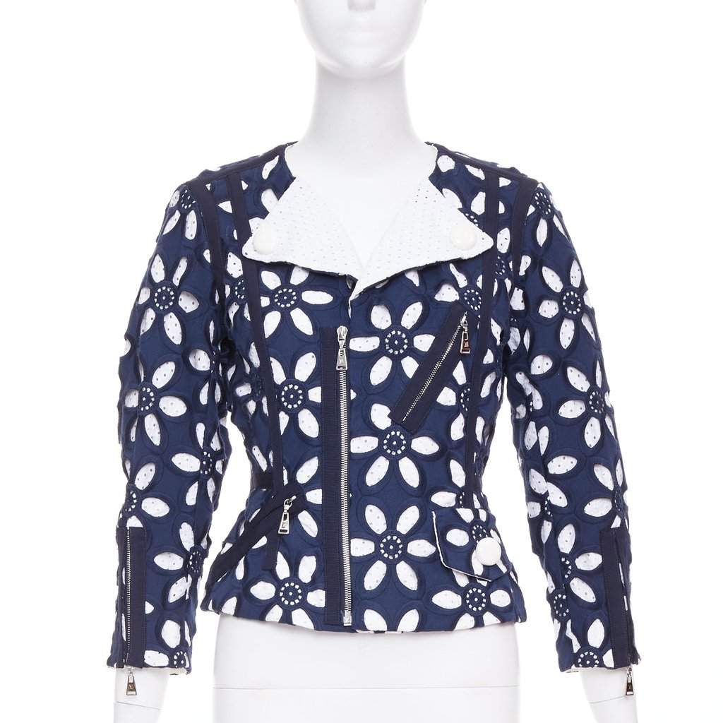 Louis Vuitton Navy Cotton Jacket Navy Cotton Very good condition - Front View