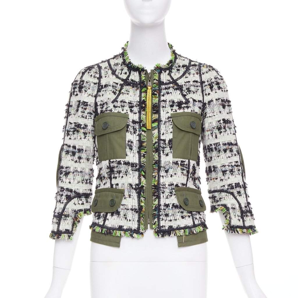 Louis Vuitton Green Cotton Jacket Green Cotton Very good condition - Front View