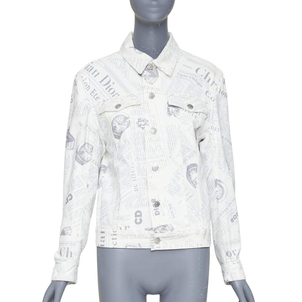 Dior White Denim Jacket White Denim Very good condition - Front View