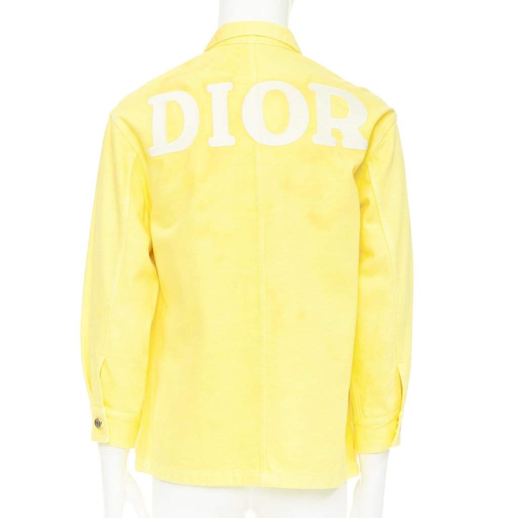 Dior Yellow Cotton Jacket Yellow Cotton Fair condition - Front View