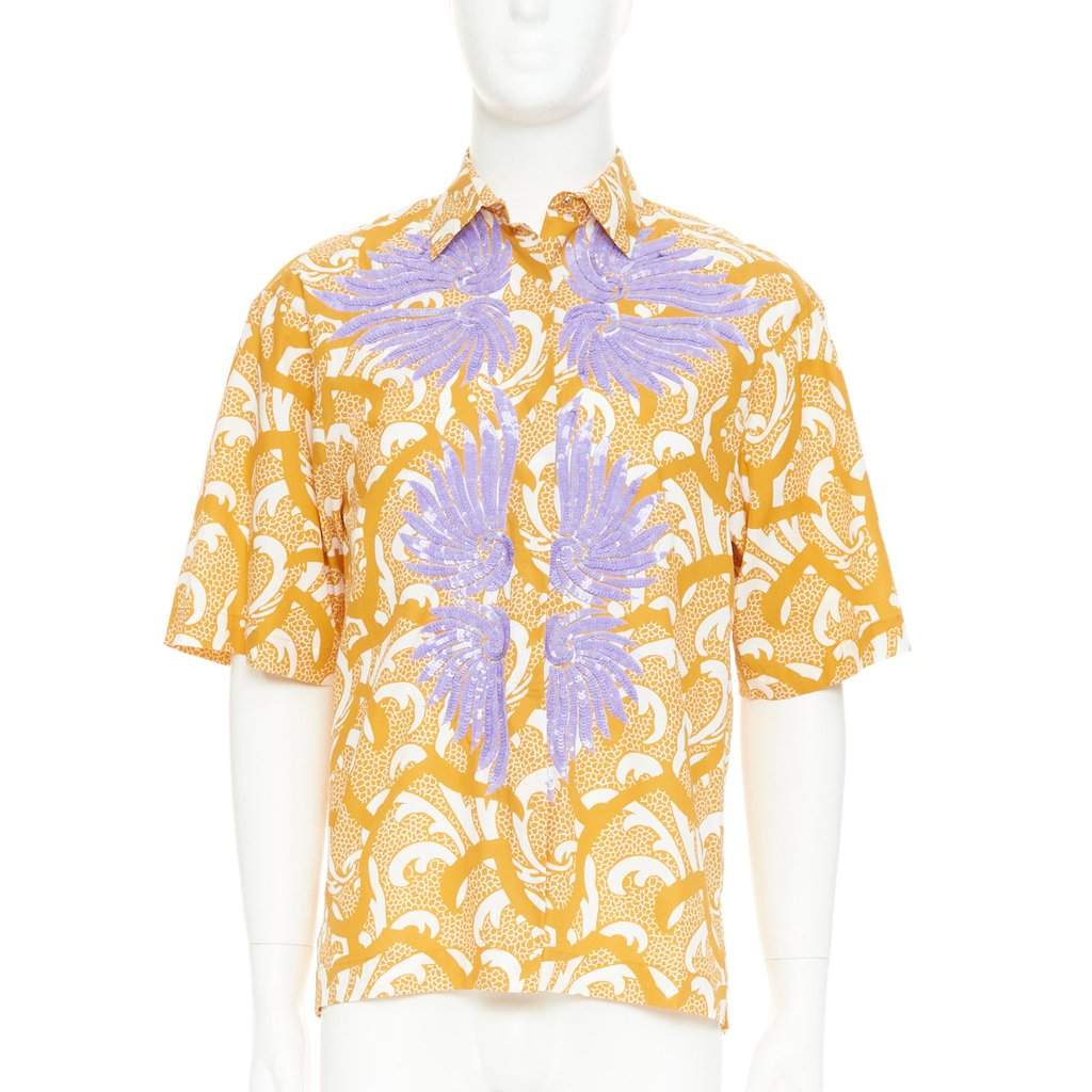 Dries Van Noten Yellow Cotton Top Yellow Cotton Very good condition - Front View