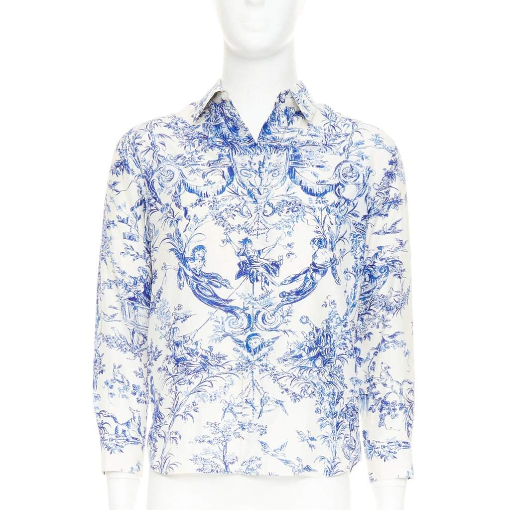 Dior Blue Silk Top Blue Silk Very good condition - Front View