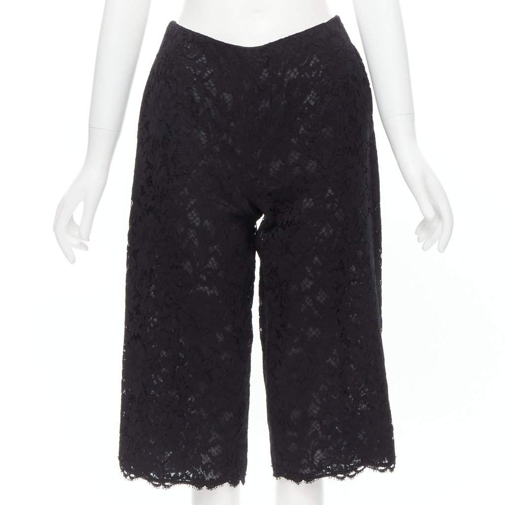 Valentino Garavani Patchwork Shorts Black Never worn - Front View