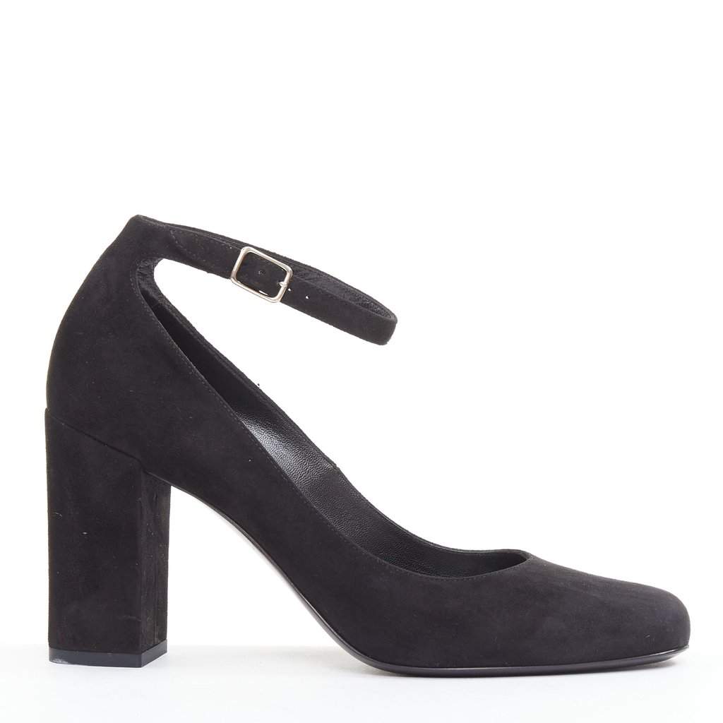 Saint Laurent Black Suede Heels Black Suede Very good condition - Front View