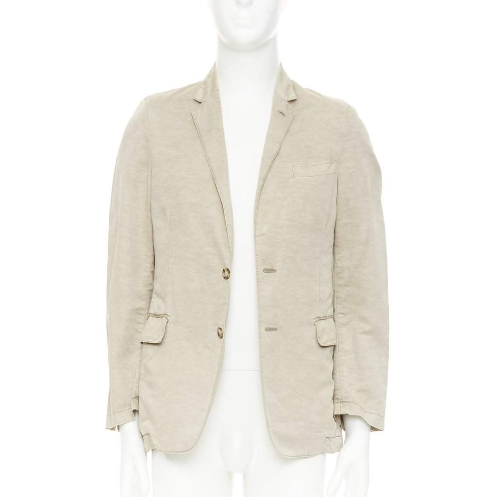 Prada Beige Linen Jacket Beige Linen Good condition - Front View