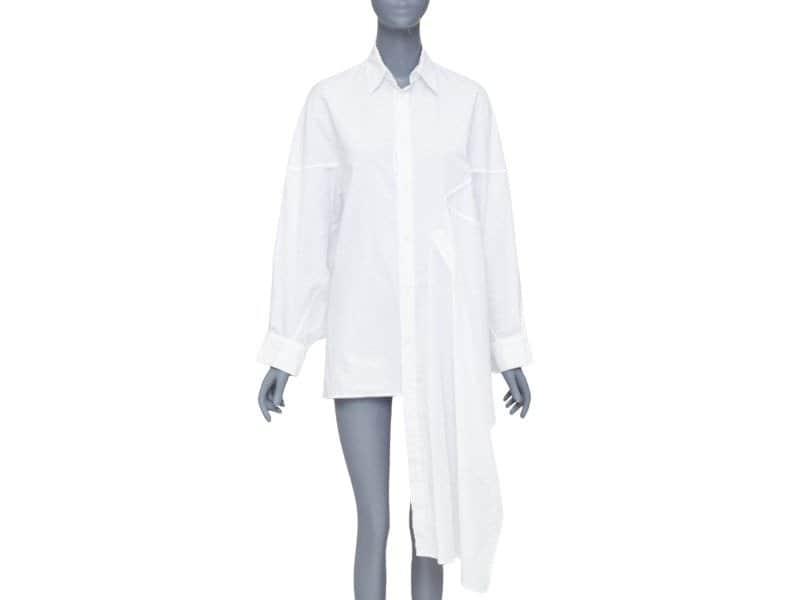 Yohji Yamamoto White Cotton Top White Cotton Very good condition - Front View