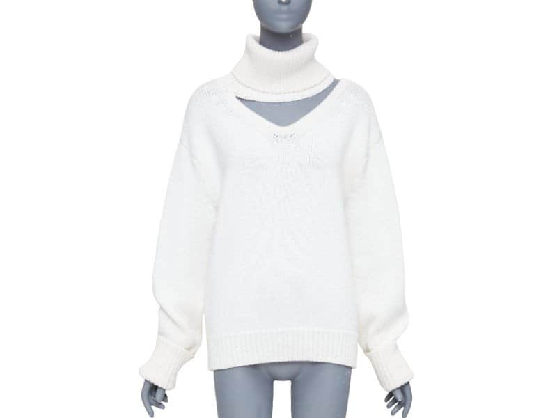 Monse Ecru Wool Knitwear Ecru Wool Very good condition - Front View