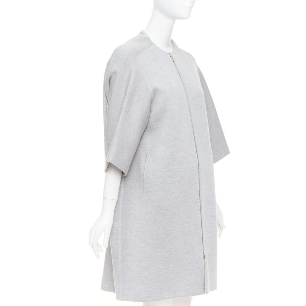 Dior Grey Wool Coat Grey Wool Very good condition - Front View