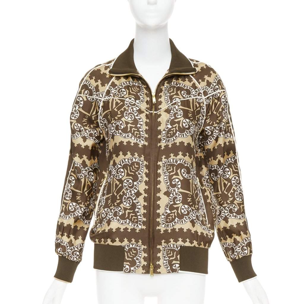 Valentino Garavani Brown Silk Coat Brown Silk Good condition - Front View