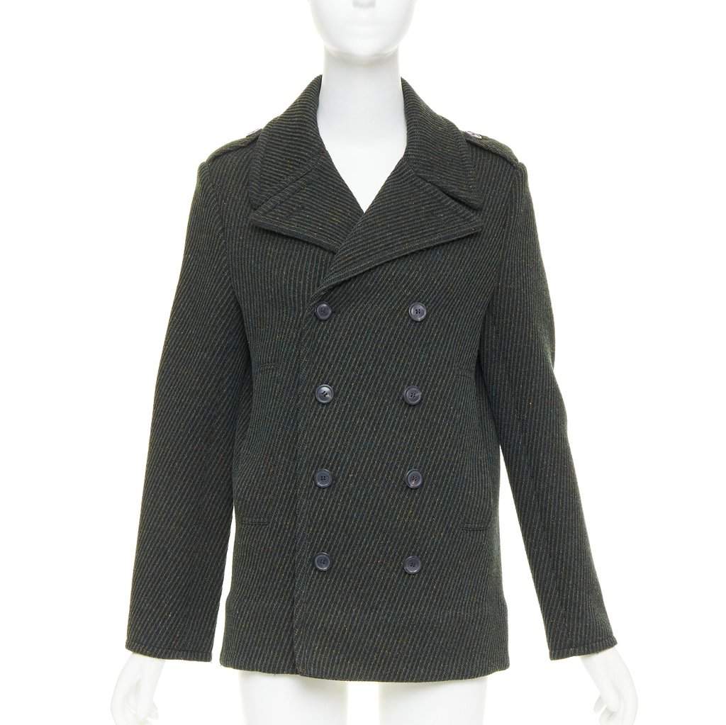 Dior Green Wool Coat Green Wool Very good condition - Front View