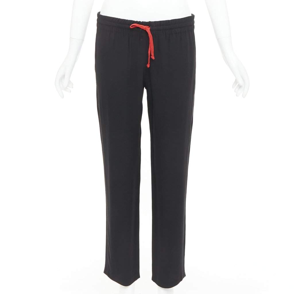 Celine Black Viscose Trouser Black Viscose Very good condition - Front View