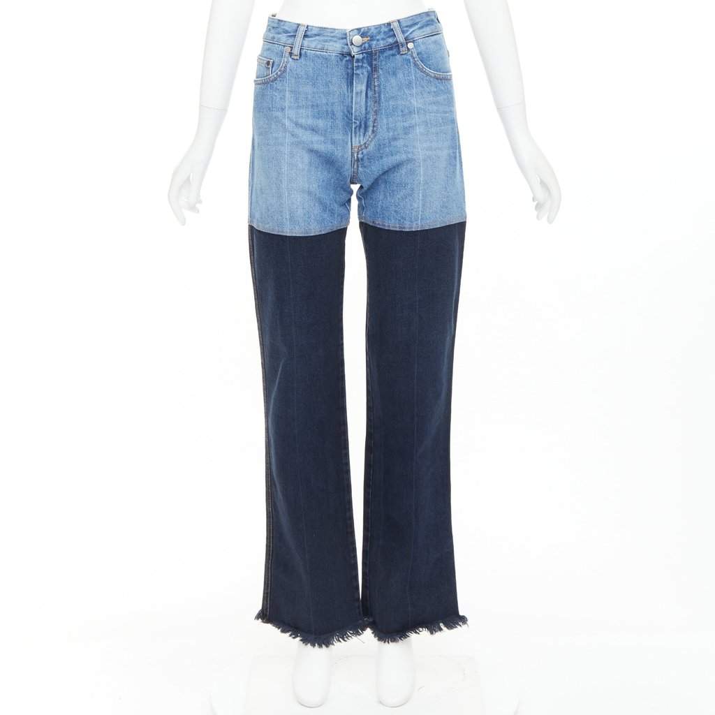 Unsigned Blue Cotton Jeans Blue Cotton Very good condition - Front View