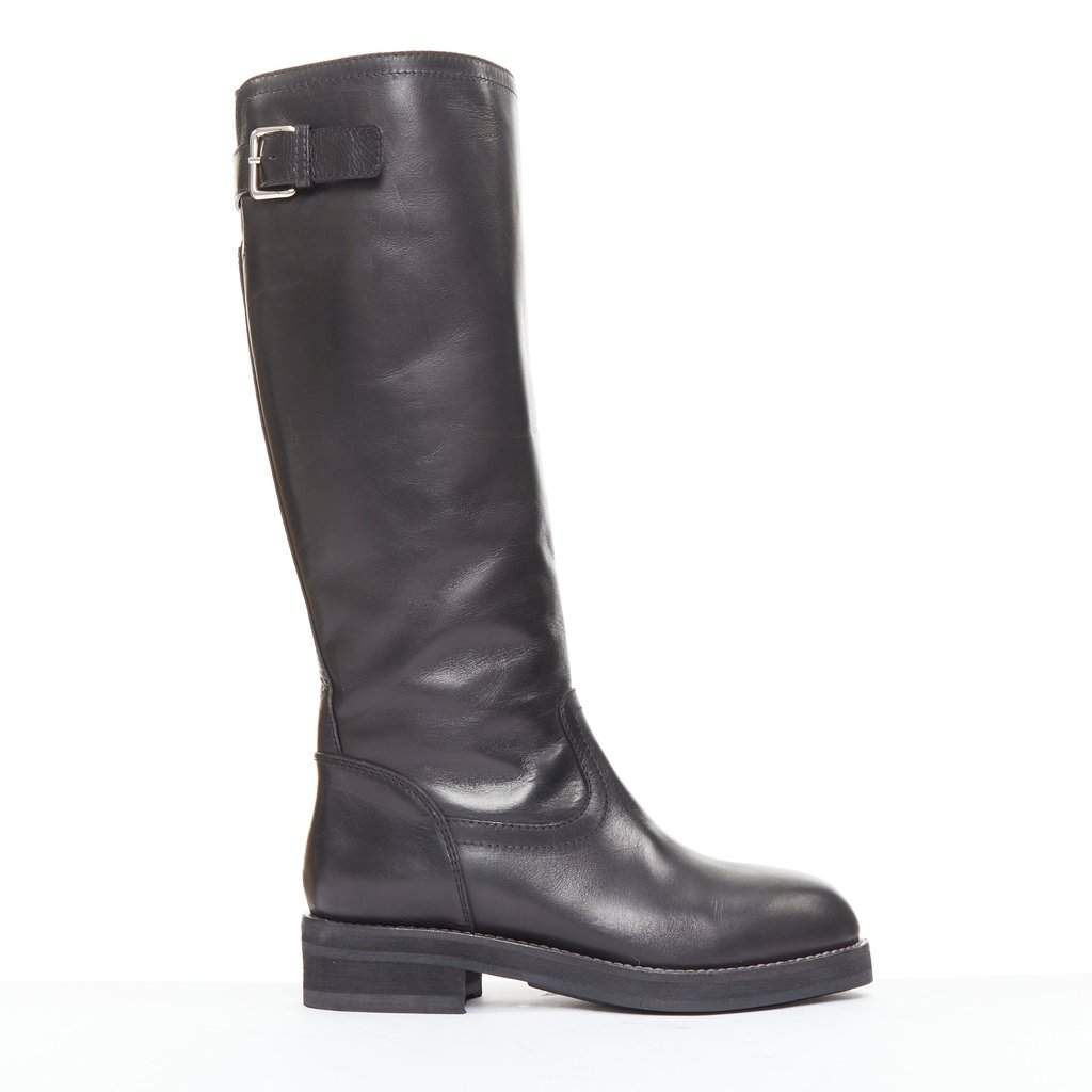Marni Black Leather Boots Black Leather Good condition - Front View