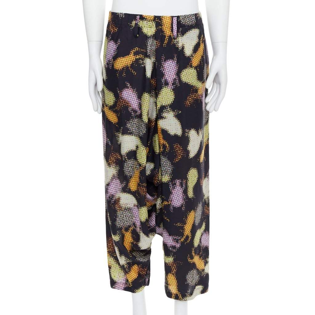 Issey Miyake Abstract Harem Pants MultiColor Polyester Never worn - Front View