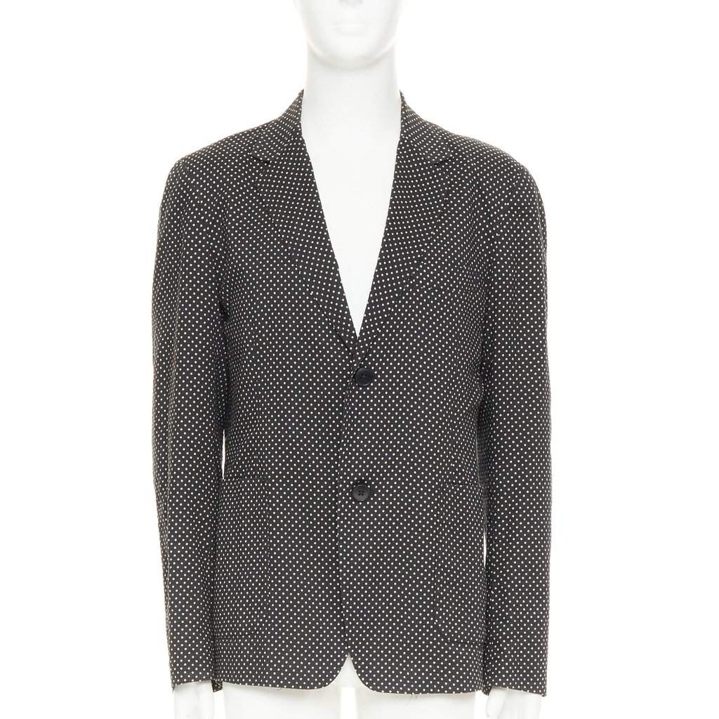 Yohji Yamamoto Black Cotton Jacket Black Cotton Good condition - Front View