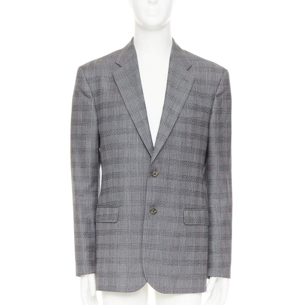 Versace Grey Wool Jacket Grey Wool Very good condition - Front View