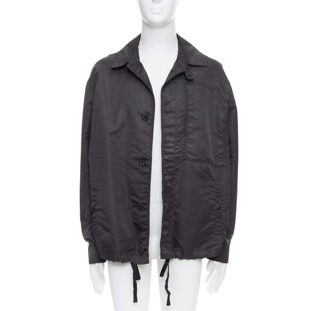 Lanvin Blue Cropped Moto Jacket Black Very good condition - Front View