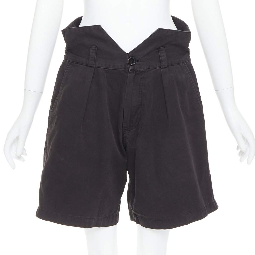 Raf Simons Baroque Print Shorts Black Cotton Fair condition - Front View