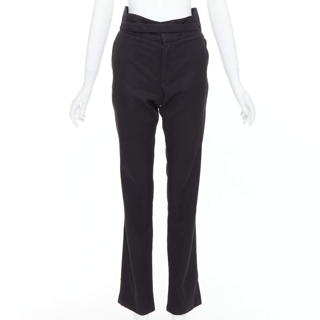 Raf Simons Paperbag Wool Pants Black Wool Fair condition - Front View