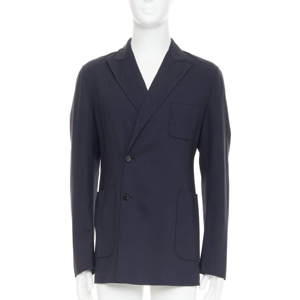 Raf Simons Black Wool Coat Black Wool Very good condition - Front View