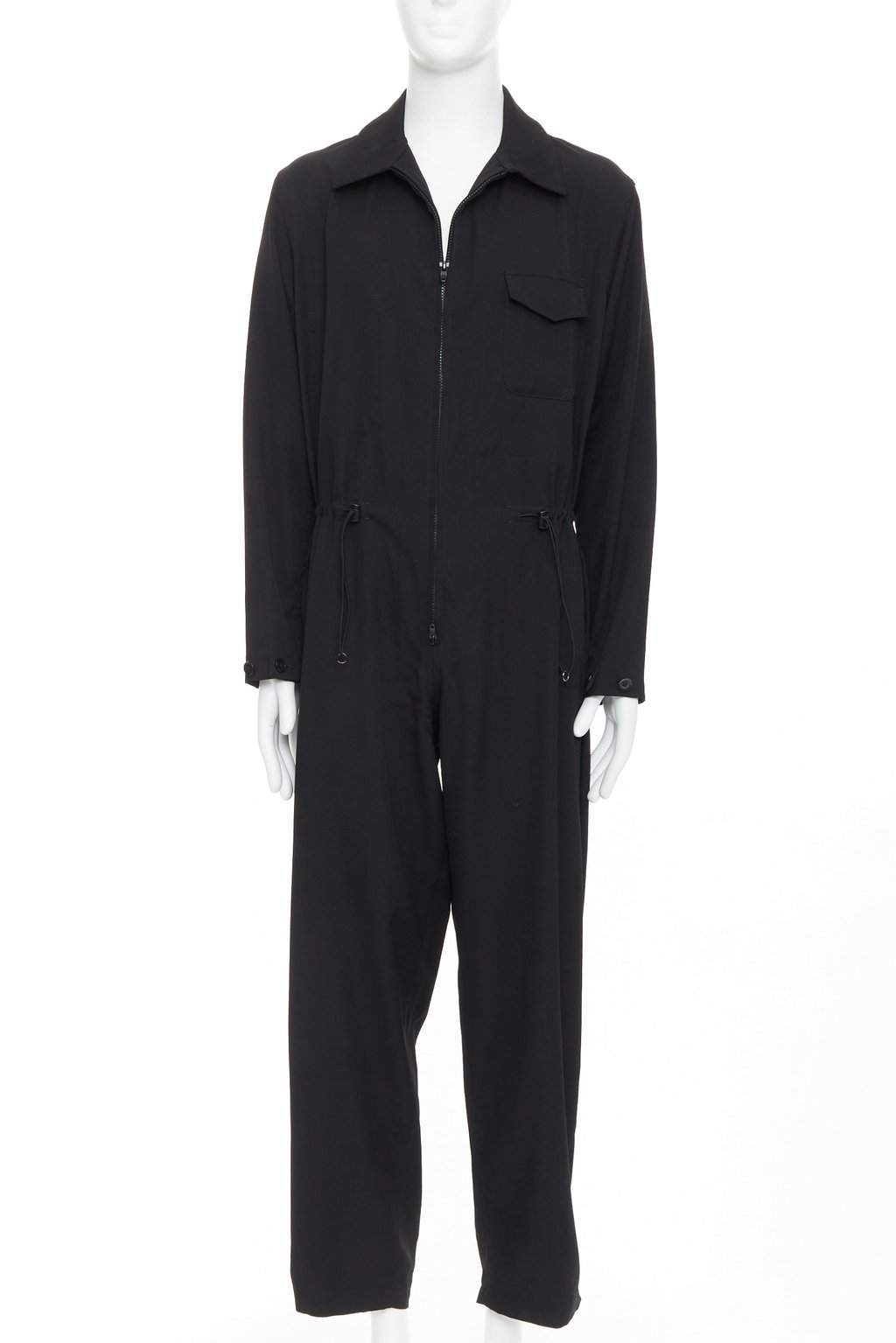 Yohji Yamamoto Black Wool Trouser Black Wool Very good condition - Front View