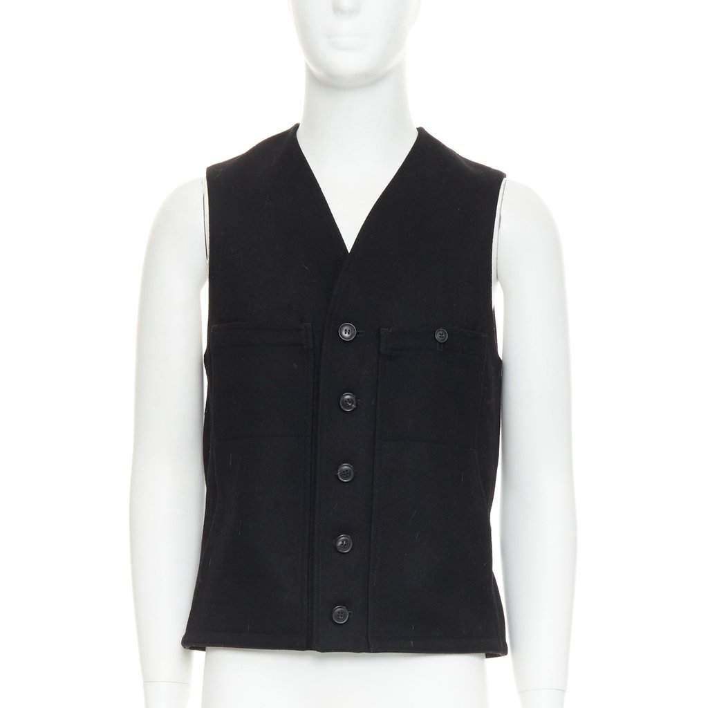 Lemaire Black Wool Knitwear Black Wool Very good condition - Front View