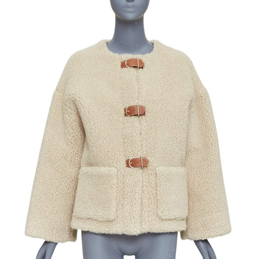 Celine Ecru Cashmere Coat Ecru Cashmere Never worn, with tag - Front View