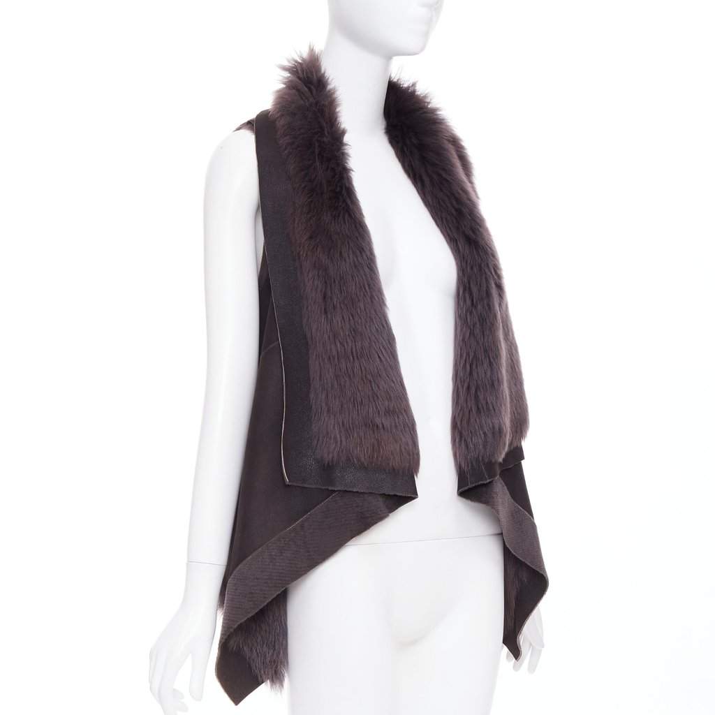 KARL DONOGHUE Brown Leather Jacket Brown Leather Very good condition - Front View