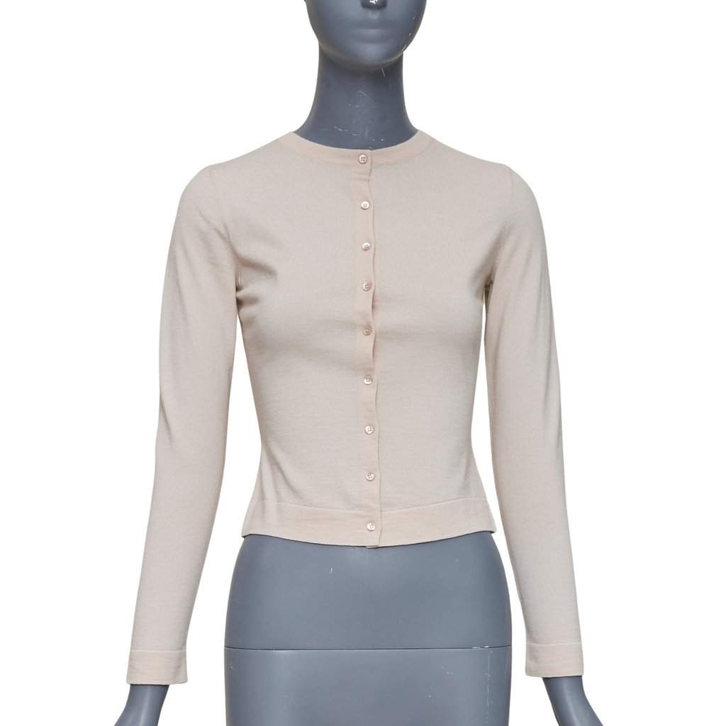 Alaïa Beige Wool Knitwear Beige Wool Very good condition - Front View