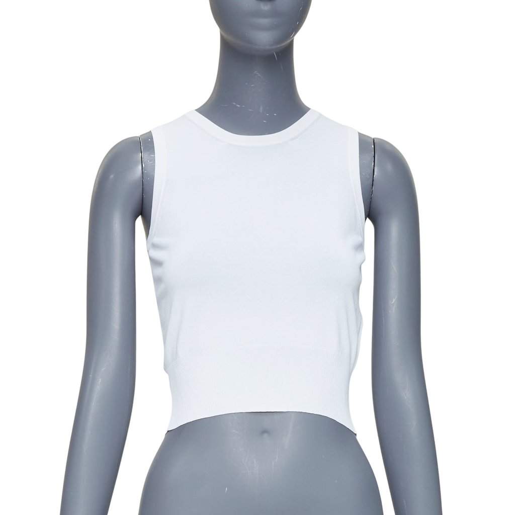 Alaïa White Viscose Knitwear White Viscose Very good condition - Front View