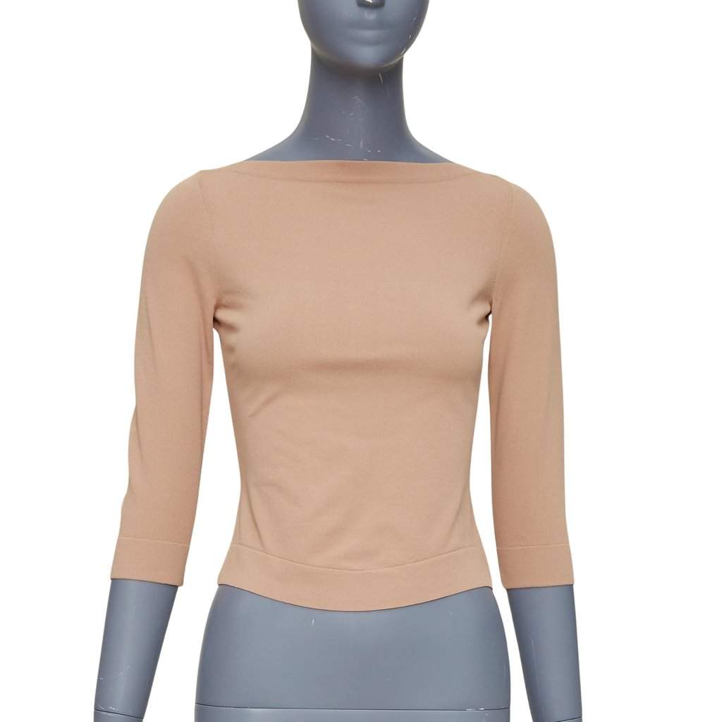 Alaïa Brown Viscose Knitwear Brown Viscose Very good condition - Front View
