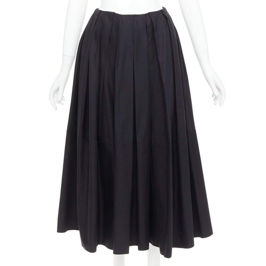 Khaite Black Cotton Skirt Black Cotton Very good condition - Front View