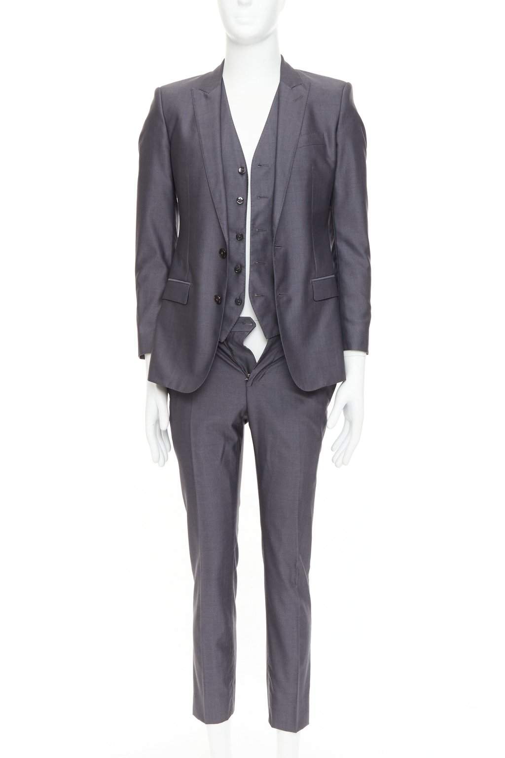 Dolce & Gabbana Martini Grey Wool Good condition - Front View