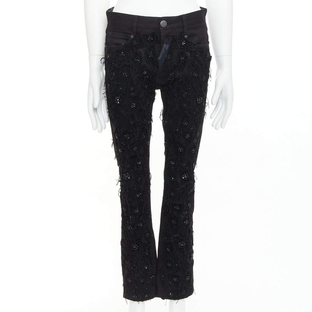 John Galliano Black Cotton Jeans Black Cotton Very good condition - Front View