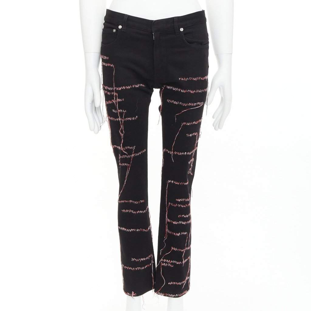 Dior Black Cotton Jeans Black Cotton Very good condition - Front View