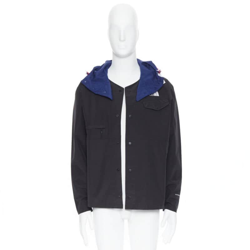 The North Face Blue Duty Jacket Black Cotton Never worn, with tag - Front View
