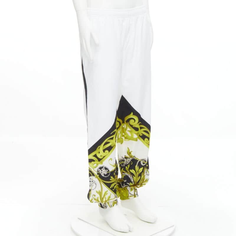 Versace Baroque Track Pants White Never worn, with tag - Front View