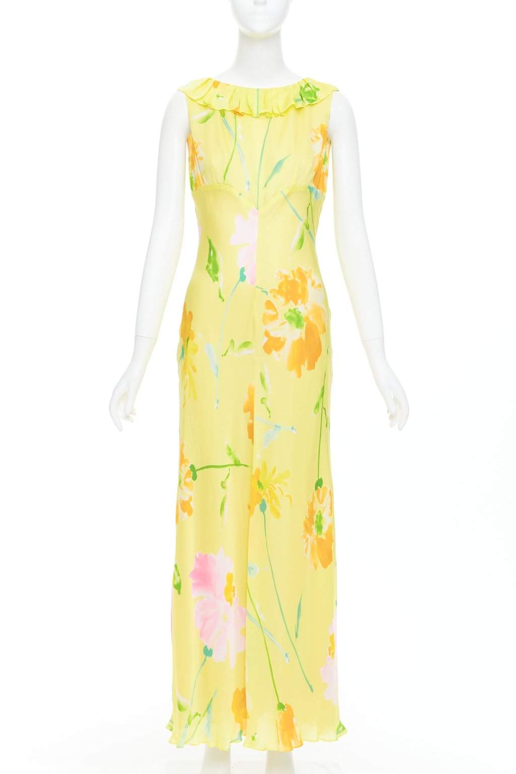 Donna Karan Yellow Dress Yellow Very good condition - Front View