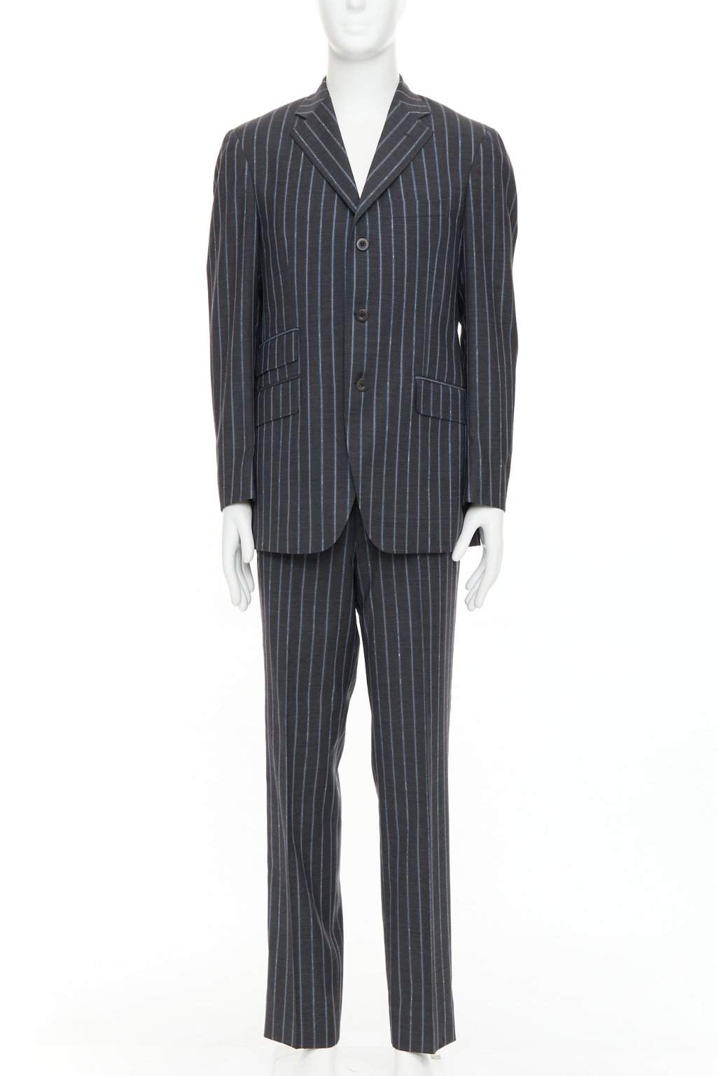 Etro Grey Wool Jacket Grey Wool Very good condition - Front View
