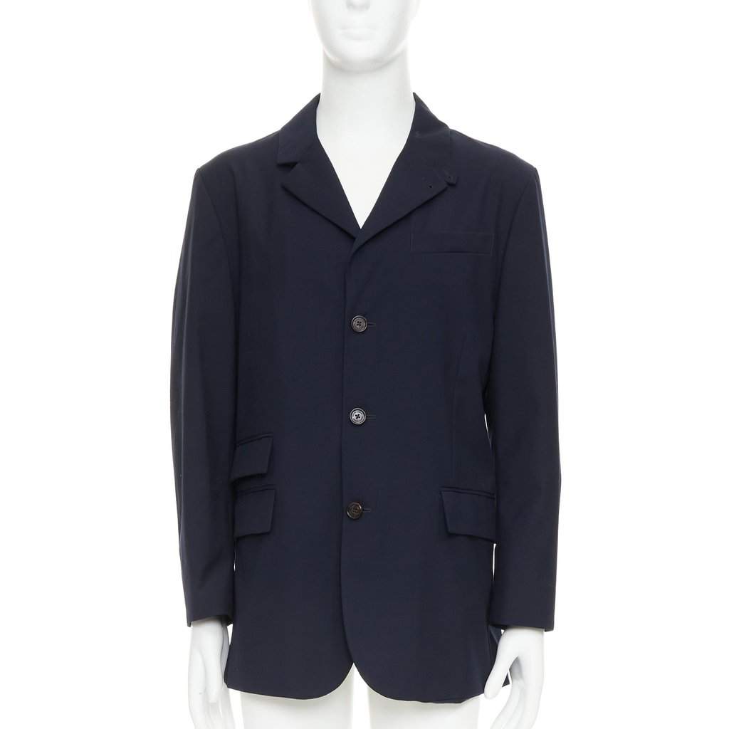 Ralph Lauren Navy Polyester Coat Navy Polyester Good condition - Front View