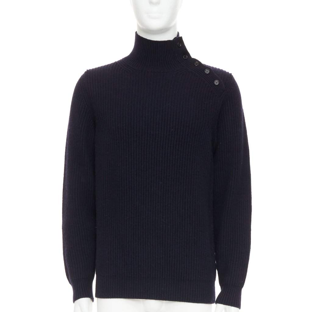 Brioni Navy Cashmere Knitwear Navy Cashmere Very good condition - Front View