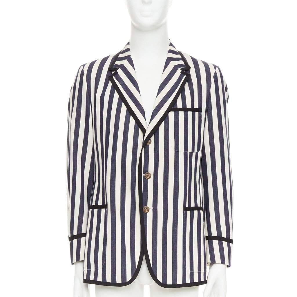 Gucci Navy Cotton Jacket Navy Cotton Very good condition - Front View