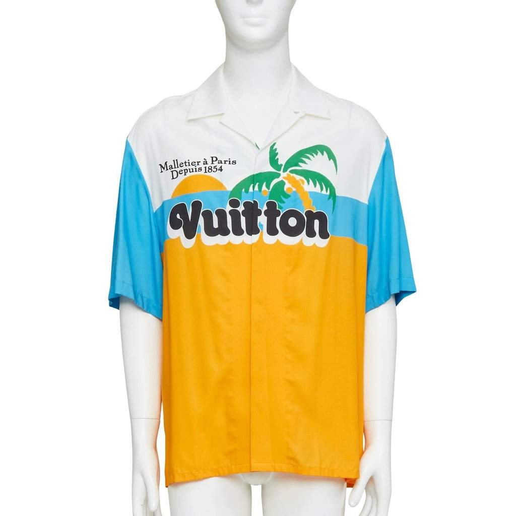 Louis Vuitton Yellow Polyester Shirt Yellow Polyester Very good condition - Front View
