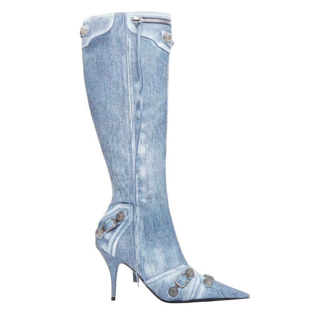 Balenciaga Cagole Blue Leather Very good condition - Front View