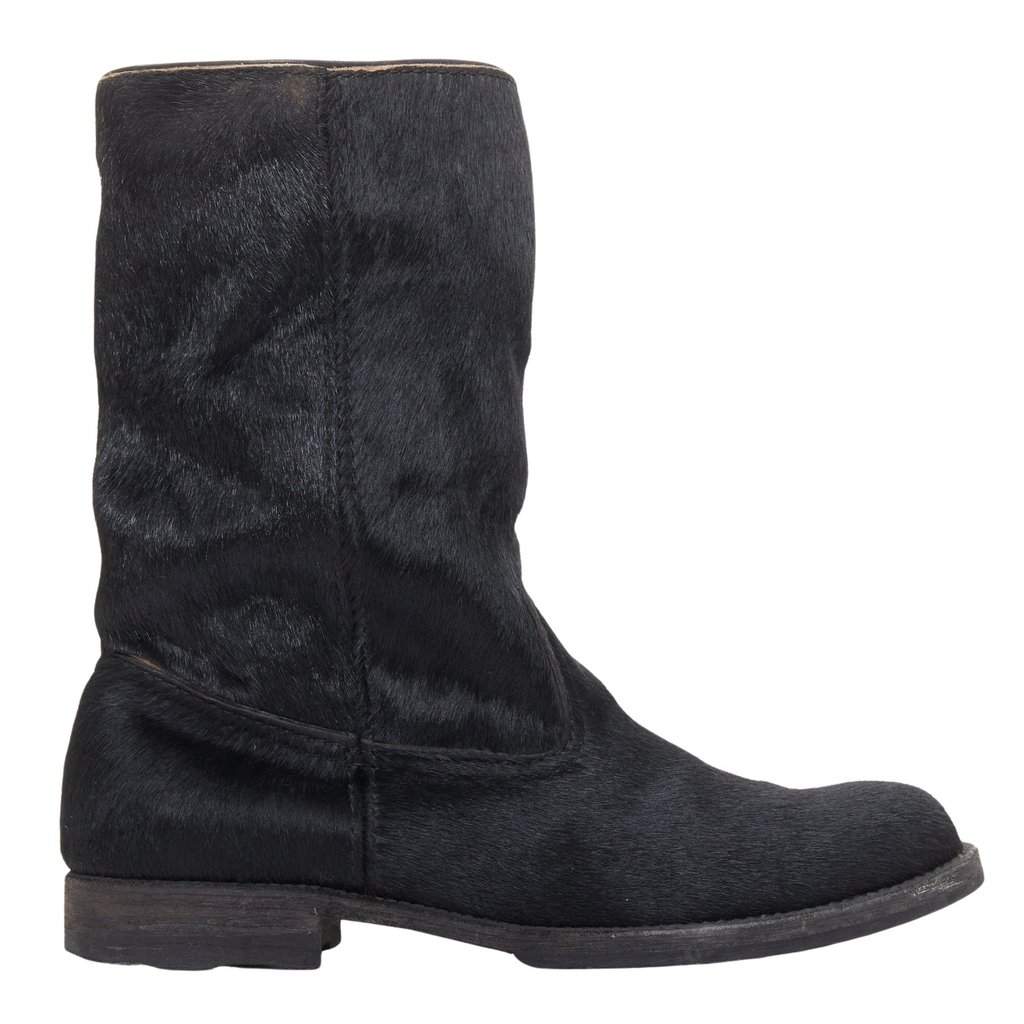 Junya Watanabe Black Leather Boots Black Leather Good condition - Front View