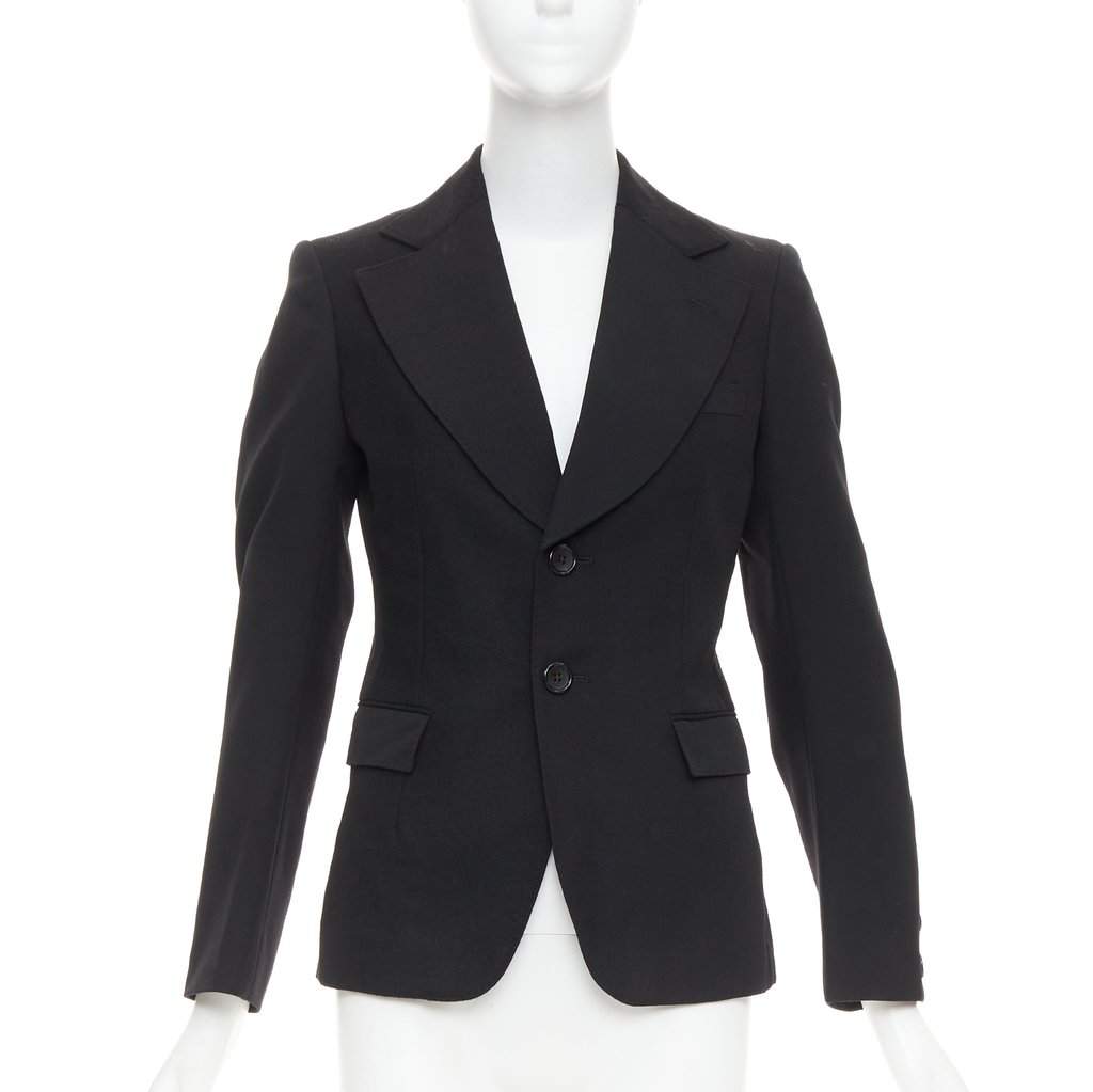Junya Watanabe Black Wool Jacket Black Wool Very good condition - Front View