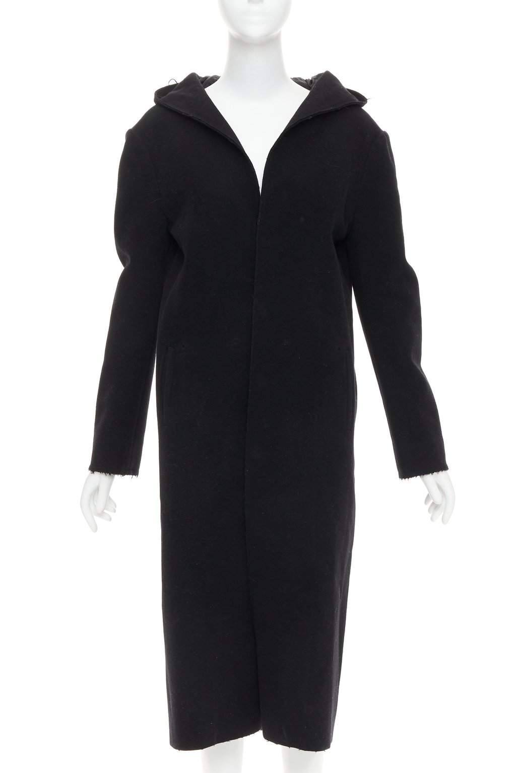Yohji Yamamoto Black Wool Coat Black Wool Good condition - Front View