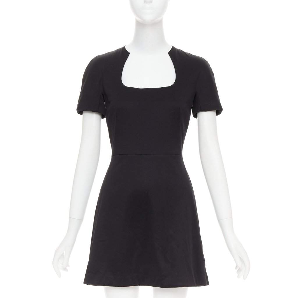 Alexander McQueen Black Cotton Dress Black Cotton Very good condition - Front View